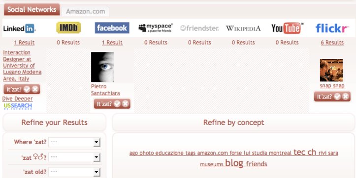 Risultati della ricerca di \"Pietro Santachiara\" effettuata con Whozat il 30.06.2008