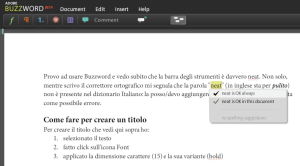 Scrivere con Buzzword