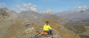 11 ottobre 2008, Bianca sull'anticima del Meabé 11 ottobre 2008, Bianca sull'anticima del Meabé