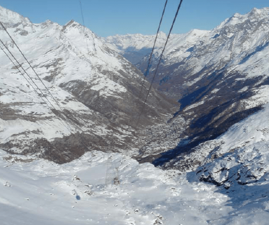 Trockener Steg > 15.11.2008 > Funivia verso Zermatt