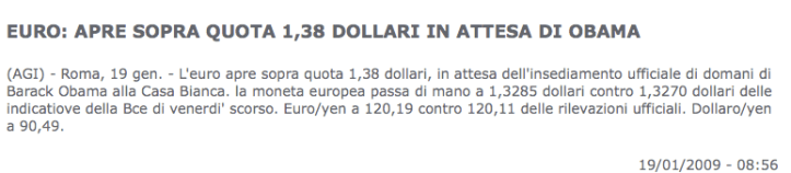 AGI > 19.01.2009 > Bullshit