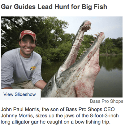 Wall Street Journal > Alligator Gar > Slideshow