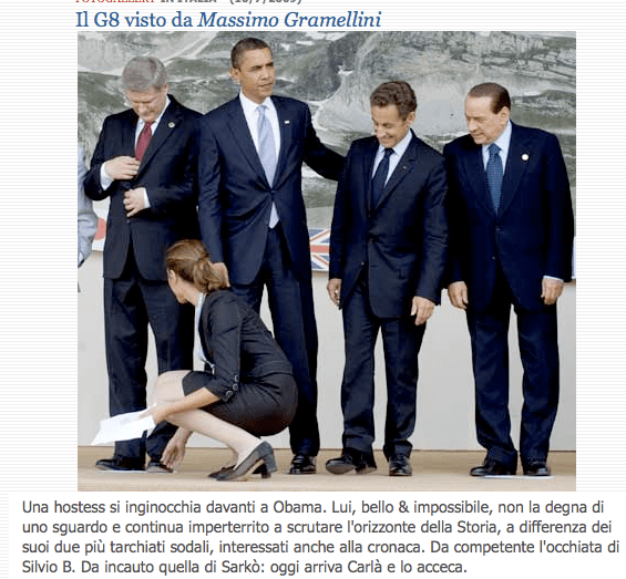 LA STAMPA > il G8 visto da Massimo Gramellini LA STAMPA > il G8 visto da Massimo Gramellini