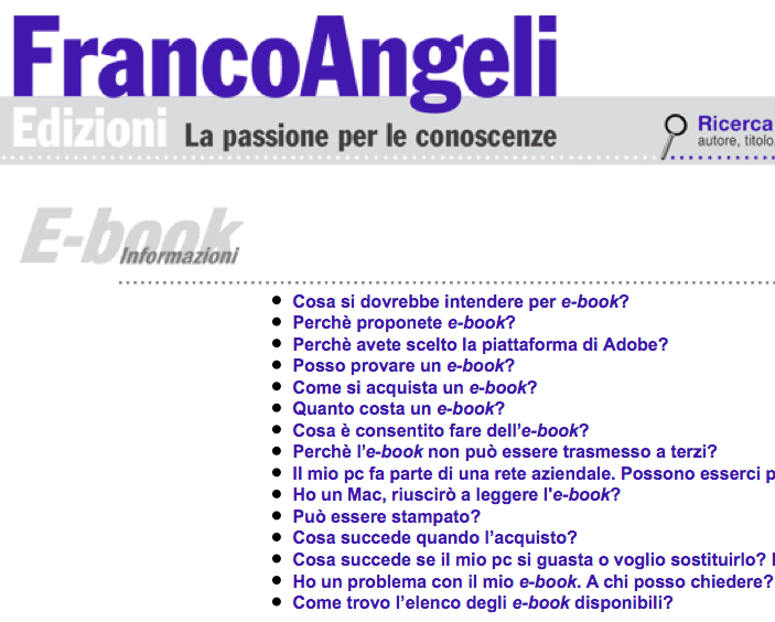 FRANCOANGELI > E-book FRANCOANGELI > E-book