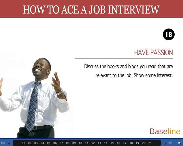 BASELINE > How to Ace a Job Interview
