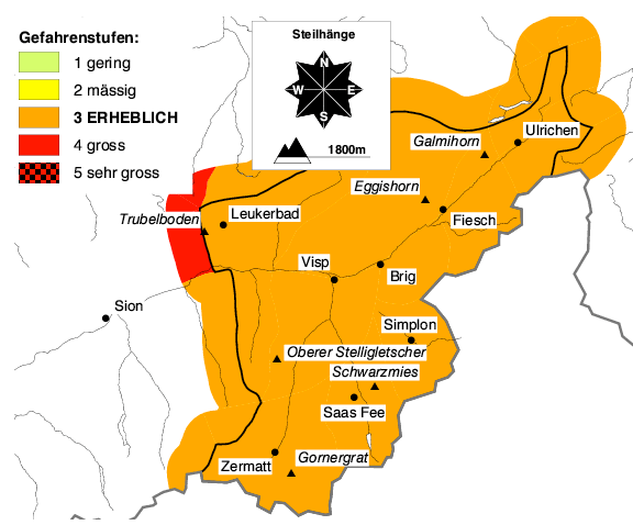 SLF > 2010-02-28 > Bollettino Valanghe (Mappa)