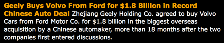 BLOOMBERG > 2010-03-29 > Geely compra Volvo
