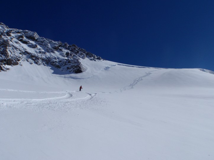 La "via dei maestri" (piccolo Cervino) a febbraio 2013