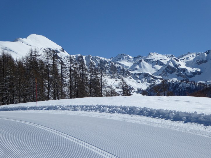 piste fresate di fresco a Chamois