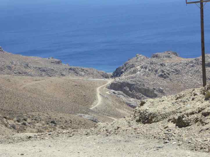 scendendo da Tripiti verso Trachoulas