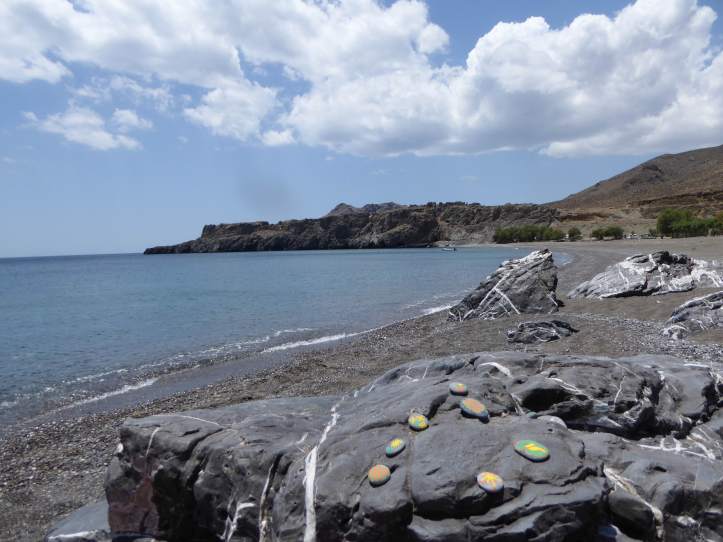 la spiaggia di Tripiti 
