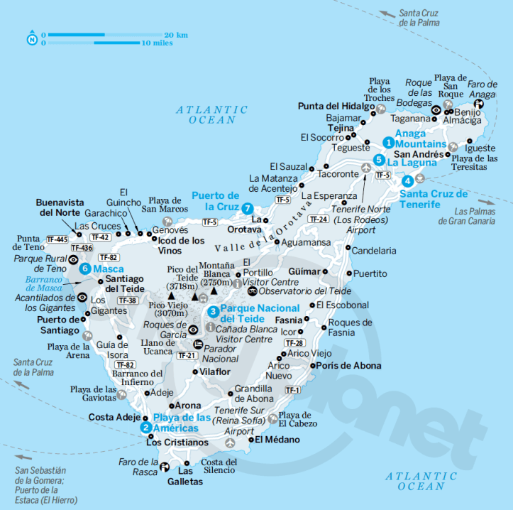 Tenerife (dalla guida Canary Islands di Lonely Planet)