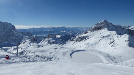 scendendo verso il colle delle Cime Bianche