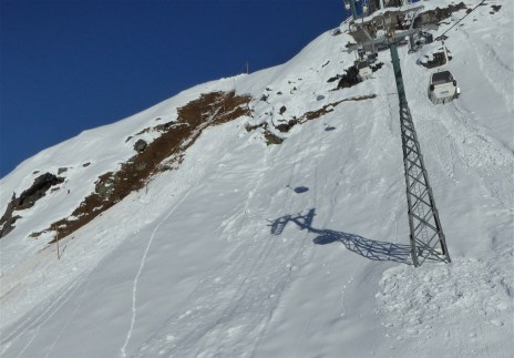 Appena sotto la stazione di Plan Maison