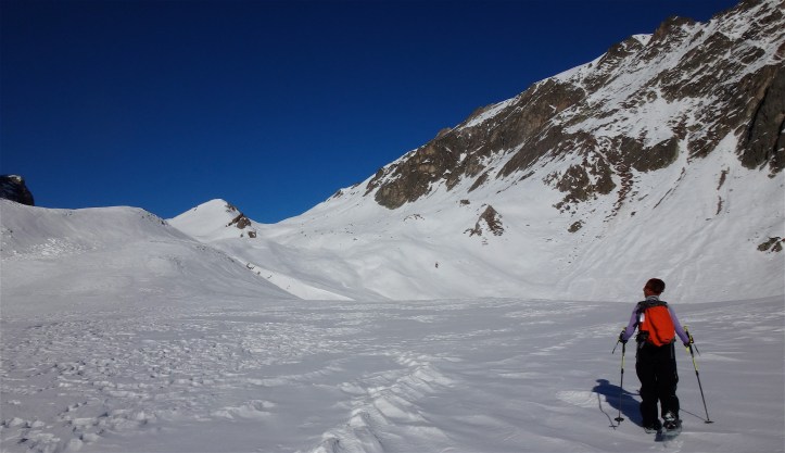 salendo verso il col Maurin